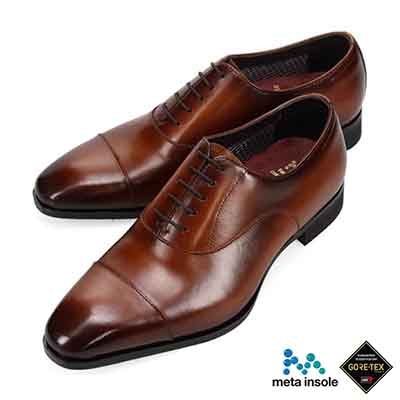 【GORE-TEX】マドラス madras 特許 Recovery meta insole搭載シューズ 防水スムースレザー レースアップビジネスシューズ  M715GMT BROWN 25.0