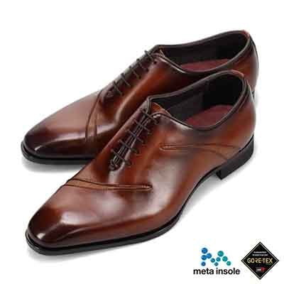 【GORE-TEX】マドラス madras 特許 Recovery meta insole搭載シューズ　ゴアテックス ホールカットプレーントゥドレスシューズ　M716GMT BROWN/L-BROWN 25.0
