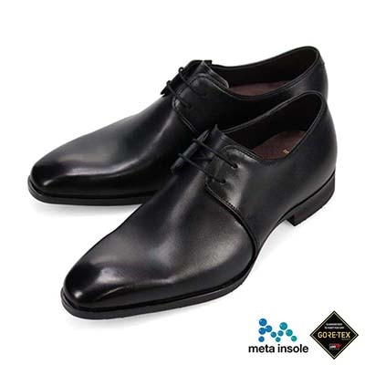 【GORE-TEX】マドラス madras 特許 リカバリーメタインソール搭載シューズ  ゴアテックス 外羽根プレーントゥドレスシューズ　M736GMT BLACK 25.0