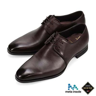 【GORE-TEX】マドラス madras 特許 リカバリーメタインソール搭載シューズ  ゴアテックス 外羽根プレーントゥドレスシューズ　M736GMT BLACK 25.0