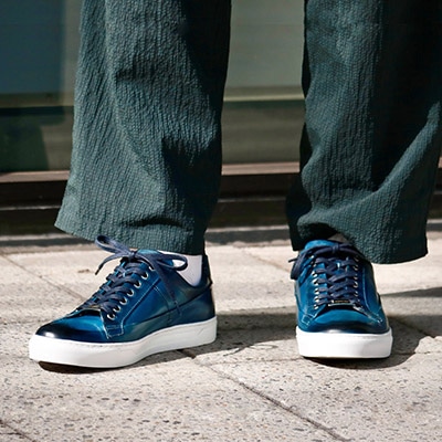 マドラス madras 特許 リカバリーメタインソール搭載  レースアップカジュアルシューズ M8620MT BLUE 25.0