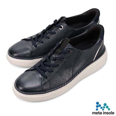 マドラス madras 特許 リカバリーメタインソール搭載シューズ  クイックフィット カジュアルレザースニーカー　M8884MT NAVY 25.0