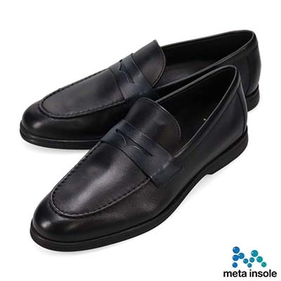 マドラス madras 特許 リカバリーメタインソール搭載シューズ メンズ コインローファー　M8889MT BLACK/GRAY 25.0