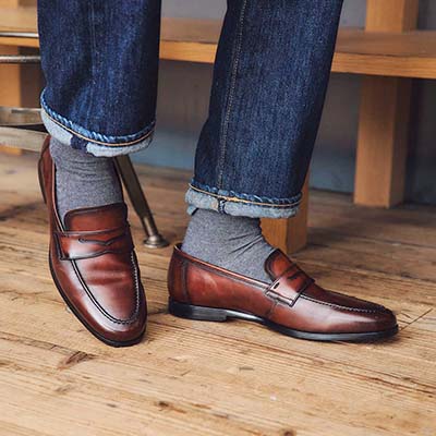 マドラス madras 特許 リカバリーメタインソール搭載シューズ  コインローファー　M921MT BROWN 25.0