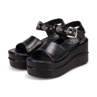 最旬トレンドを履きこなす！マドラス madras TGC in あいち・なごや 2026 出演モデル着用シューズ　厚底サンダル　MAL7583TGC BLACK M（23.0cm～23.5cm）