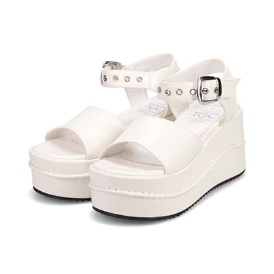 最旬トレンドを履きこなす！マドラス madras TGC in あいち・なごや 2026 出演モデル着用シューズ　厚底サンダル　MAL7583TGC WHITE M（23.0cm～23.5cm）