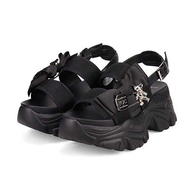 最旬トレンドで目立っちゃおう！マドラス madras TGC in あいち・なごや 2026 出演モデル着用シューズ　カジュアル厚底サンダル　MAL7584TGC BLACK 37（23.0cm～23.5cm）