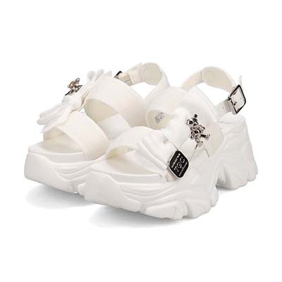 最旬トレンドで目立っちゃおう！マドラス madras TGC in あいち・なごや 2026 出演モデル着用シューズ　カジュアル厚底サンダル　MAL7584TGC WHITE 37（23.0cm～23.5cm）