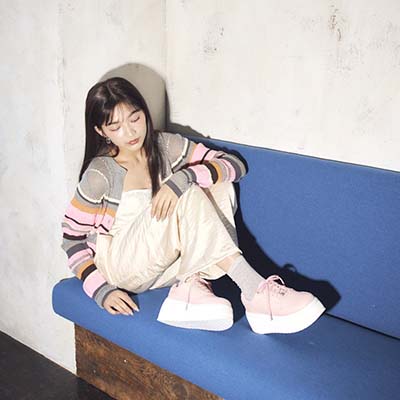 TGC×madras　自分史上最高のスタイルへ！TGC in あいち・なごや 2026 出演モデル着用シューズ　厚底スニーカー　MAL7585TGC PINK M（37）（23.0cm～23.5cm）