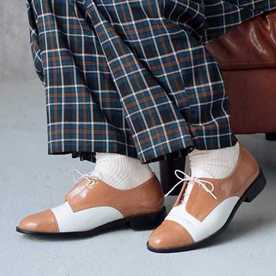 マドラス madras 特許 リカバリーメタインソール搭載 コンビネーション  レースアップシューズ　MAL9103MT L-Brown/Ivory 23.0