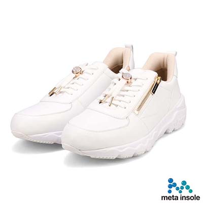 マドラス madras 特許 リカバリーメタインソール搭載  ゴールドがアクセントのエレガンでスタイリッシュなレザースニーカー　MAL9136MT BEIGE/C 5（22.5cm相当）