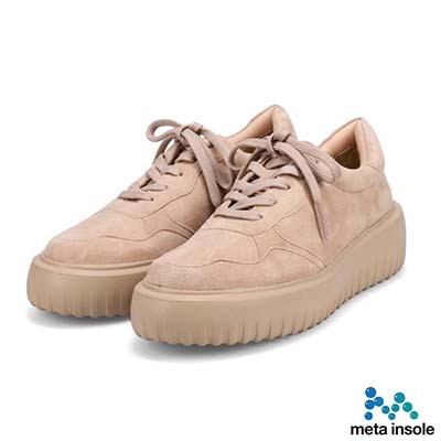 マドラス madras 特許　 リカバリーメタインソール搭載  トレンド感とスタイルアップが叶う厚底スニーカー　MAL9141MT BEIGE-SILKY 23（23.0～23.5cm相当）