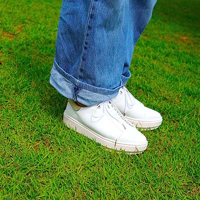 マドラス madras 特許 リカバリーメタインソール搭載  スッキリシンプル厚底スニーカー　MAL9144MT WHITE 23.0