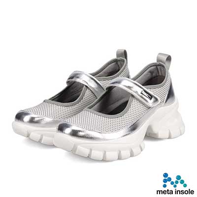 マドラス madras 特許 metaインソール搭載　進化系厚底メリージェーンスニーカー　MAL9157MT L-GRAY 36（23.0ｃｍ相当）