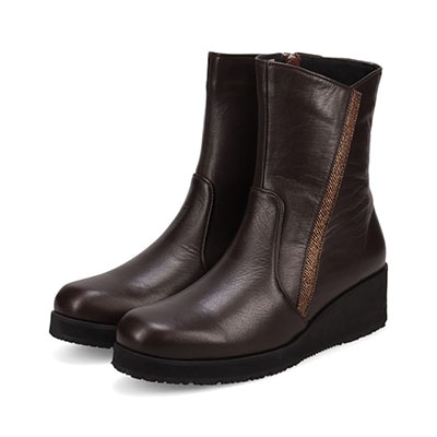 【防滑ソールタイプ】ミッシー デ ミッシー missy des missy 軽量カジュアルショートブーツ　MMD4634H D-BROWN 23.0