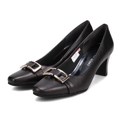 ミッシー デ ミッシー missy des missy バックルデザインのきれい目パンプス　MMD5155 BLACK 23.0