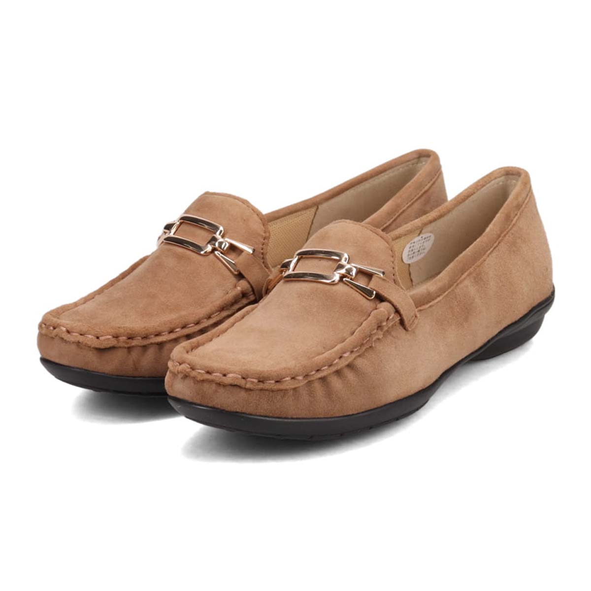 ミッシー デ ミッシー missy des missy 足入れの良いスクエアトゥ・モカデザイン  ローヒール カジュアルシューズ MMD7500 OAK-SILKY 23.0