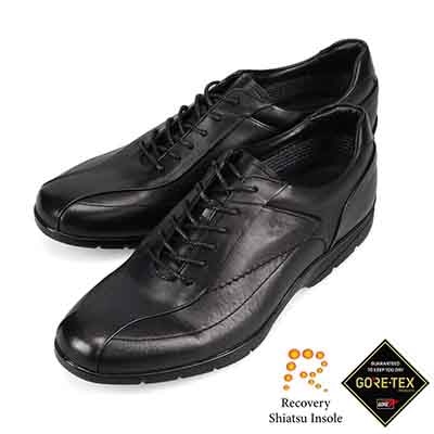 【GORE-TEX】マドラスウォーク madras Walk 「Recovery Shiatsu Insole」搭載で指圧効果により血行をよくする。　全天候快適　カジュアルシューズ　MW7700R BLACK 25.0