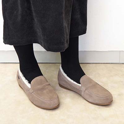 【GORE-TEX】マドラスウォーク madras Walk  防水仕様のムートン風モカシン　MWL1116 OAK 23.0