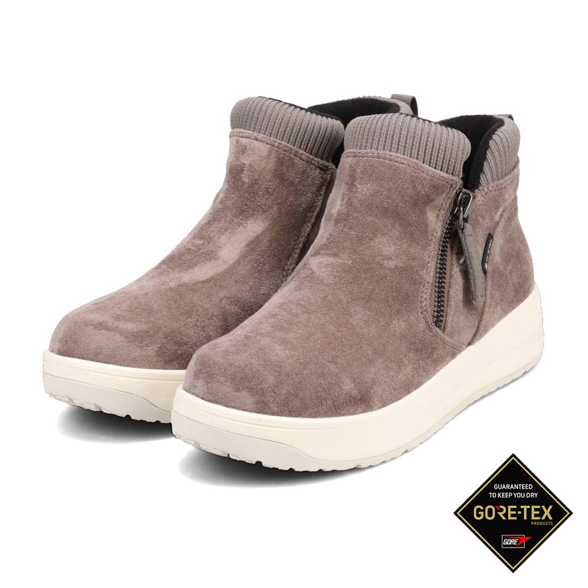 【GORE-TEX】マドラスウォーク madras Walk  外ジッパーリブ付きカジュアルブーツ  MWL2234 GRAY 23.0