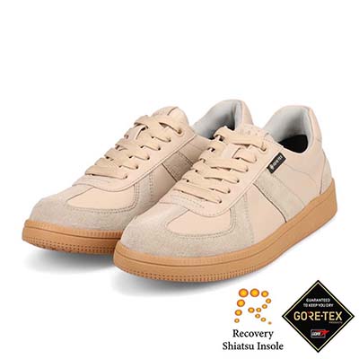 【GORE-TEX】 マドラスウォーク madras Walk 「Recovery Shiatsu Insole」搭載で指圧効果により血行を115％促進。  ジャーマントレーナー　MWL4008R BEIGE 23.0