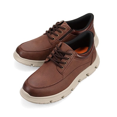 プロ コンフォート PRO-COMFORT クイックフィットレースアップカジュアルシューズ   PC6012 BROWN 25.0