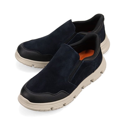 プロ コンフォート PRO-COMFORT クイックフィットレースアップカジュアルシューズ   PC6013 NAVY-SILK 25.0