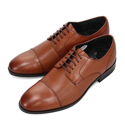 ペリーコレクション PERRY COLLECTION 外羽根ストラップビジネスシューズ  PR6003 BROWN 25.0