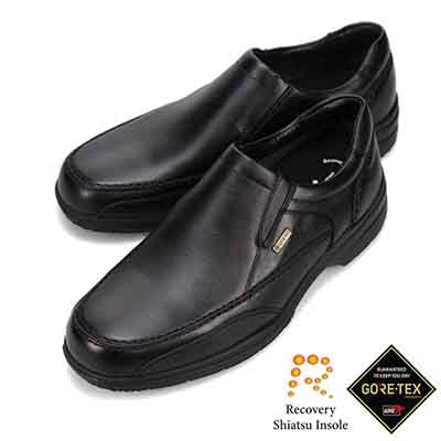 【GORE-TEX】マドラスウォーク madras Walk 「リカバリー指圧インソール」搭載で指圧効果により血行を115％促進。カジュアルシューズ SPMW5482R BLACK 25.0