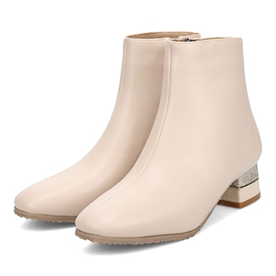 テーン tehen エレガントショートブーツ　TN1764V IVORY 23.0