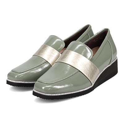 テーン tehen クッションインソールで履き心地抜群、きれいめローファー　TN1775 BLACK 23.0