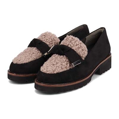 テーン tehen 高みえきれいめローファー　TN1792 BLACK/C 23.0