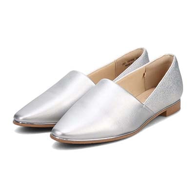 テーン tehen ベーシックフラットパンプス　TN1800 SILVER/C 23.0