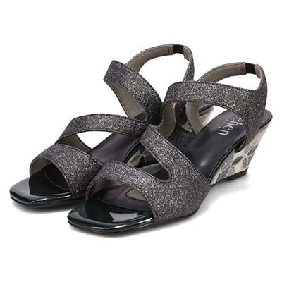 テーン tehen ステンドグラスウエッジヒールサンダル　TN1803 ETHANE-METALLIC 23.0