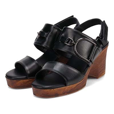 テーン tehen ボリューム感たっぷり♪きれいめカジュアルウェッジヒールサンダル　TN2303 OAK M　(23.0～23.5)