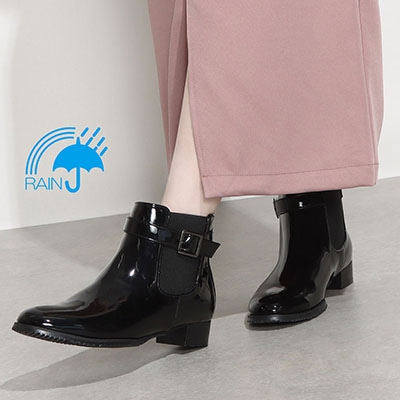 【撥水仕様】テーン tehen 雨の日も安心♪撥水サイドゴアブーツ　TN5002 BLACK M　(23.0～23.5)