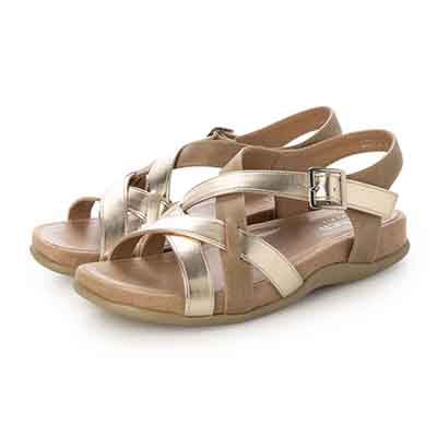 テーン tehen 夏の定番フットベッドフラットサンダル　TN5011 GOLD M　(23.0～23.5)