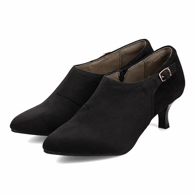 テーン tehen シンプルデザインで活躍間違いなし  バックル付きアーモンドトゥブーティ  TN5505 GRAY-SILKY 23.0