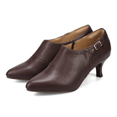 テーン tehen シンプルデザインで活躍間違いなし  バックル付きアーモンドトゥブーティ  TN5505 GRAY-SILKY 23.0