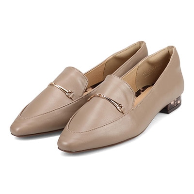 テーン tehen 履き心地やわらか  きれいめフラット・モカパンプス TN7002 D-BROWN/C 23.0