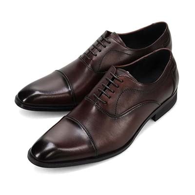 ヴィア カミーノ via cammino　内羽根ストレートチップドレスシューズ　VC2505 D-BROWN 25.0