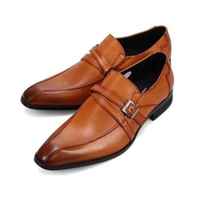 ヴィア カミーノ via cammino　モンクストラップドレスシューズ　VC2506 L-BROWN 25.0