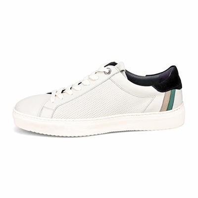 LANVIN en Bleu パンチングMIX メッシュコートスニーカー