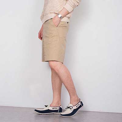 ランバンオンブルー LANVIN en Bleu  コンビネーションドライビングシューズ 86544 WHITE 25.0