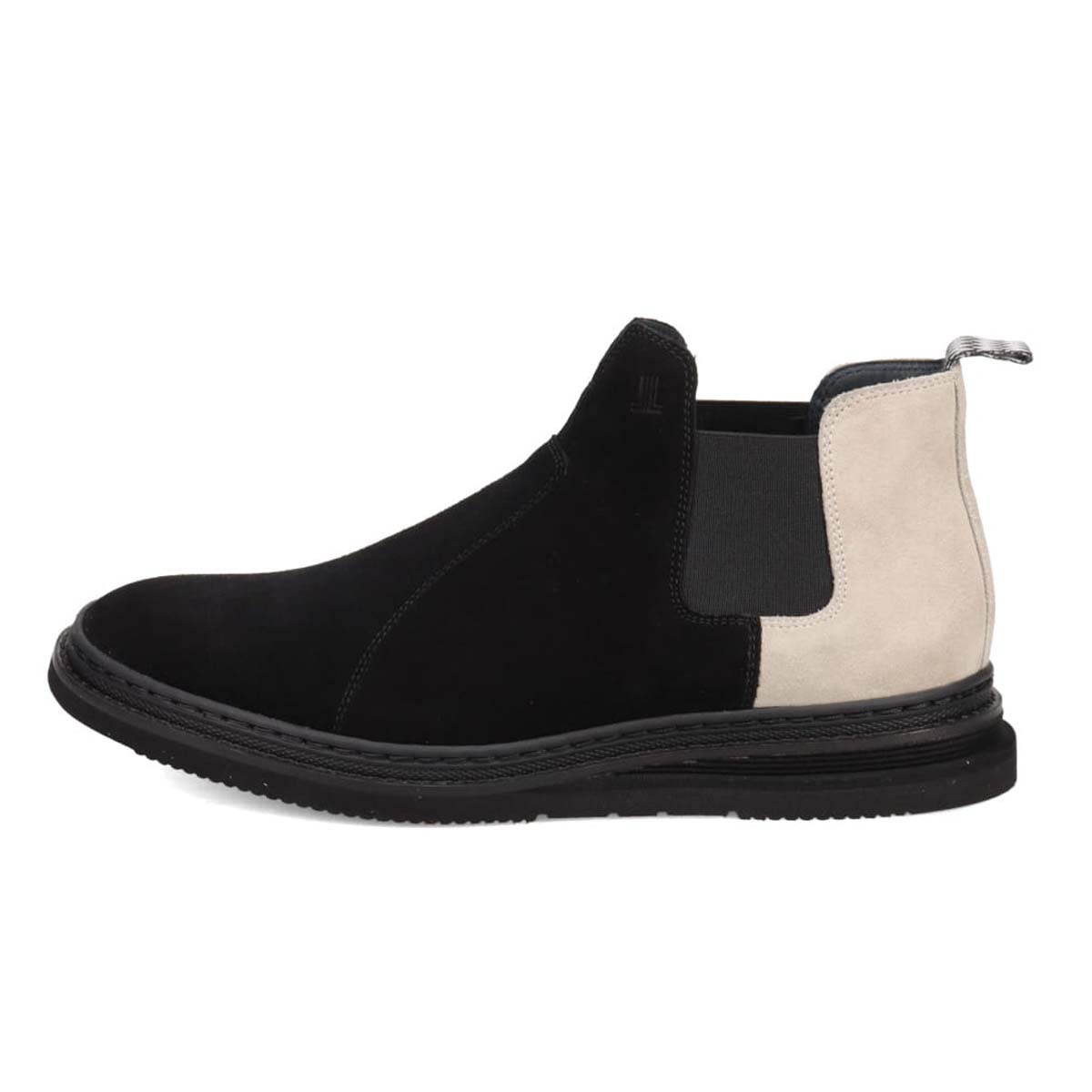 ランバンオンブルー LANVIN en Bleu  カラーコンビネーションサイドゴアブーツ　86556 BLACK 25.0