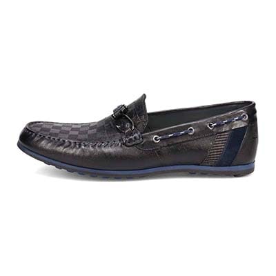 ランバンオンブルー LANVIN en Bleu 「Recovery Shiatsu Insole」搭載で指圧効果により血行をよくする。　フィッシングホックドライビングシューズ　86561R BLACK 25.0