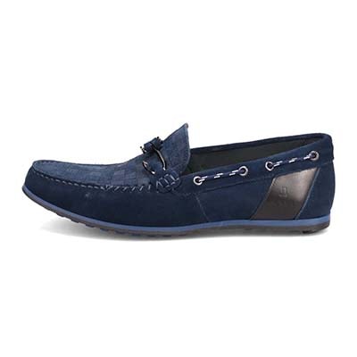 ランバンオンブルー LANVIN en Bleu  フィッシングホックドライビングシューズ　86561 NAVY-VELOURS 25.0