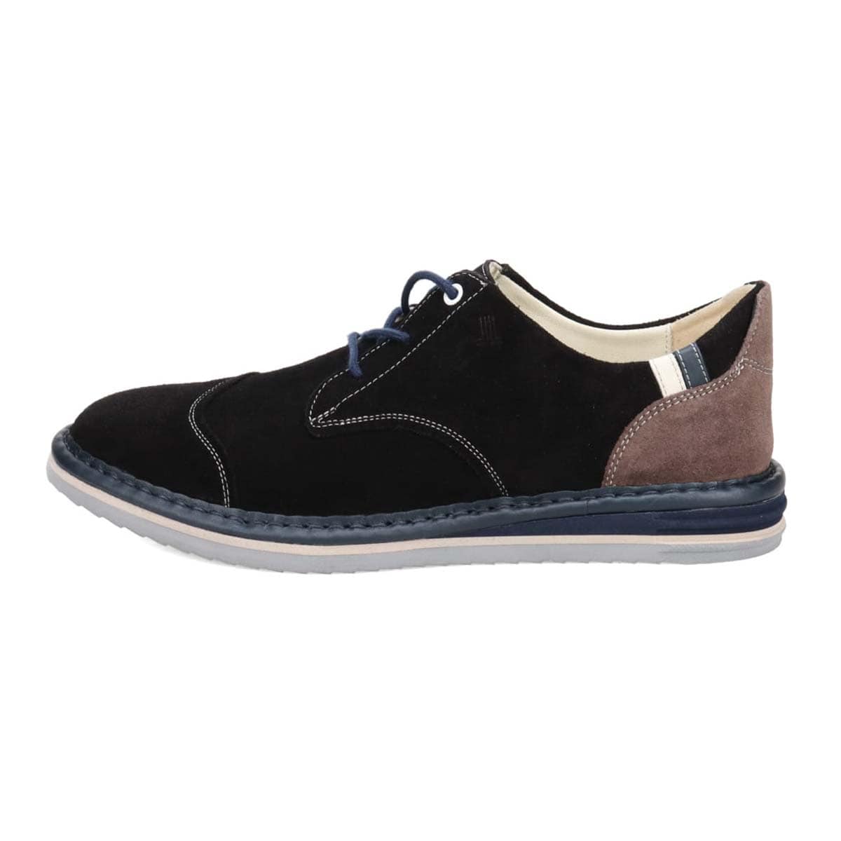 ランバンオンブルー LANVIN en Bleu  アシンメトリーレースアップシューズ　86563 BLACK 25.0