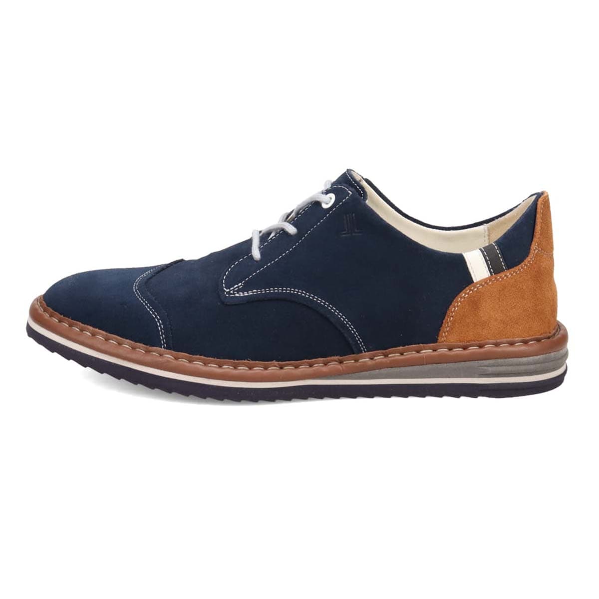 ランバンオンブルー LANVIN en Bleu  アシンメトリーレースアップシューズ　86563 NAVY 25.0