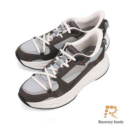 モデロ MODELLO 「リカバリーインソール」搭載で指圧効果により血行を115％促進。Recoveryナイロンメッシュスニーカー　DM2754R GRAY/C 25.0